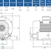 Компрессор - Hidrotermal AB100 1HP, 220 V/50 Hz, 120 m3/h