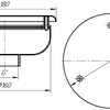 Водозабор с антивихревой крышкой d160 30м3 (плитка) наружн. 2,5