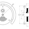 Противоток (Закладная+панель лицевая) 50м3/ч с сенсорной кнопкой и блоком управления